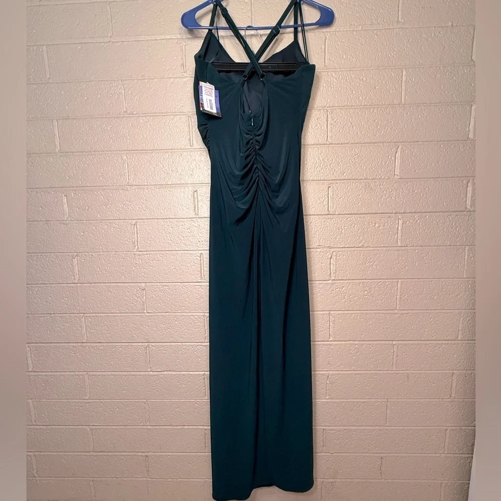 Morgan & Co. Strapless Teal Dress